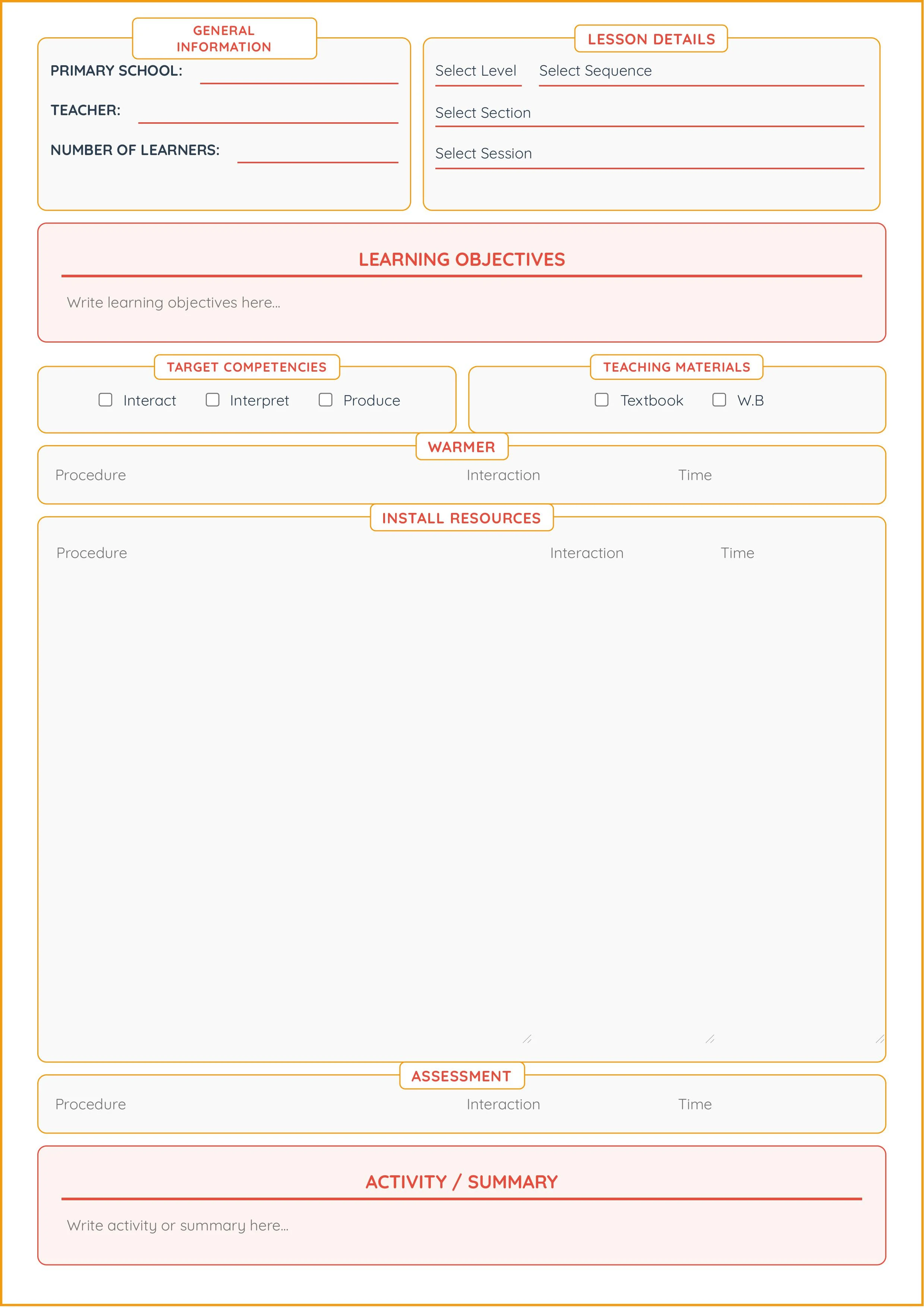 Project-Based Learning Map